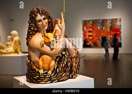 United States, California, Southern California, Los Angeles, Los Angeles County Museum of Art, LACMA, Broad Contemporary Art Museum, Johannes der Täufer von Jeff Koons Stockfoto