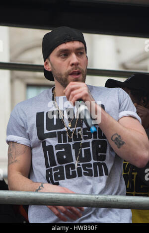 London, UK. 18. März 2017. Stehen bis zum Rassismus Rallye in London, Vereinigtes Königreich. Proteste gegen Rassismus, Islamophobie, Trump, Austritt ect. Bildnachweis: Matthew Appleyard/Alamy Live-Nachrichten Stockfoto