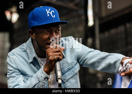 Belfast, Nordirland. 17 Mar 2017 - Reggie N Bollie spielen St. Patrick's Day Konzert Stockfoto