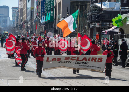 Montreal, Kanada. 19. März 2017. Montreals St. Patricks Day parade Credit: Marc Bruxelle/Alamy Live News Stockfoto