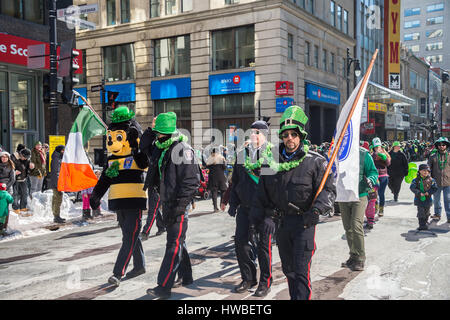 Montreal, Kanada. 19. März 2017. Montreals St. Patricks Day parade Credit: Marc Bruxelle/Alamy Live News Stockfoto