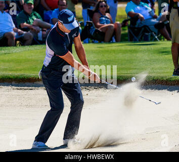 Orlando, Florida, USA. 19. März 2017. Martin Kaymer im Bunker am 11. Loch während der Endrunde der Arnold Palmer Invitational. Bildnachweis: Cal Sport Media/Alamy Live-Nachrichten Stockfoto