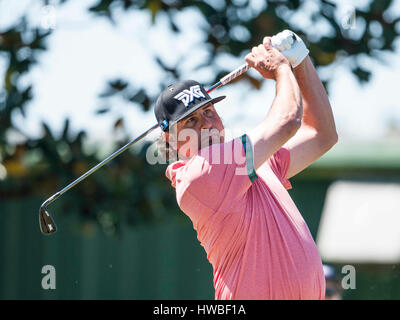 Orlando, FL, USA. 19. März 2017. Pat Perez während der Endrunde der Arnold Palmer Invitational präsentiert von Mastercard abgehaltenen Arnold Palmer Bay Hill Club & Lodge in Orlando, FL. Credit: Cal Sport Media/Alamy Live News Stockfoto