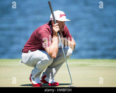 Orlando, FL, USA. 19. März 2017. Keegan Bradley während der Endrunde der Arnold Palmer Invitational präsentiert von Mastercard abgehaltenen Arnold Palmer Bay Hill Club & Lodge in Orlando, FL. Credit: Cal Sport Media/Alamy Live News Stockfoto