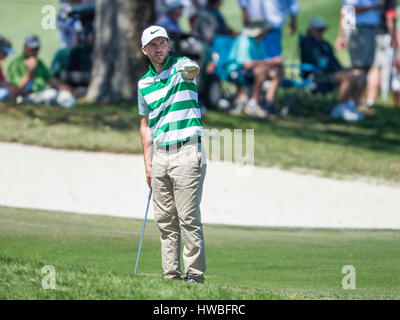 Orlando, FL, USA. 19. März 2017. Russell Henley während der Endrunde der Arnold Palmer Invitational präsentiert von Mastercard statt in Arnold Palmer Bay Hill Club & Lodge in Orlando, FL. Romeo T Guzman/CSM/Alamy Live News Stockfoto