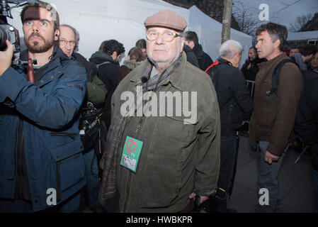 Paris: "laufen für die sechste Republik" mit Jean-Luc Mélenchon Stockfoto