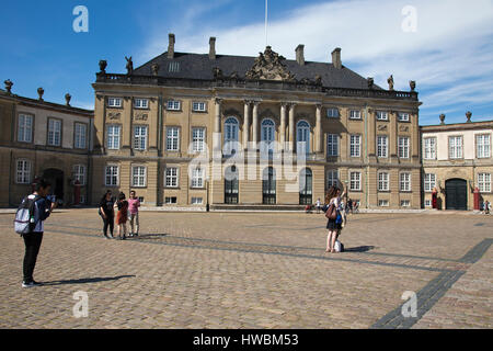 Amalienborg Palast, Kopenhagen, Dänemark Stockfoto