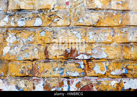 Alten verwitterten Grunge-Mauer als Hintergrund Stockfoto