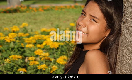 Happy Girl hübsches Gesicht Stockfoto