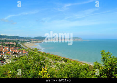 Colwyn Bay im Norden von Wales Stockfoto