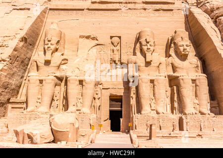 Großer Tempel Abu Simbel Stockfoto