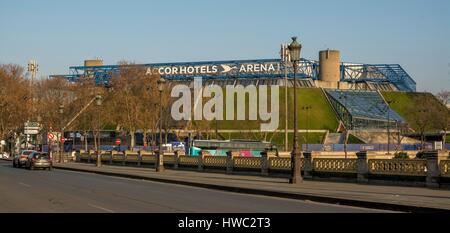 Das Omnisports Palace of Paris Bercy (AccordHotel Arena) Paris. Frankreich Stockfoto