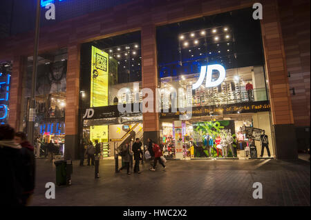 JD in Paradise Street Liverpool eröffnet für late-Night shopping in Liverpool One. Stockfoto