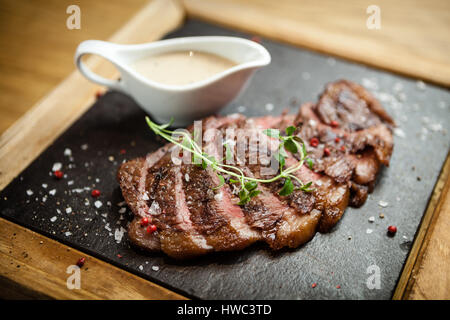 Geschnittenes Steak Picanya Stockfoto