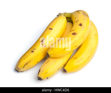 Verfaulte Bananen isoliert auf weißem Hintergrund Stockfoto