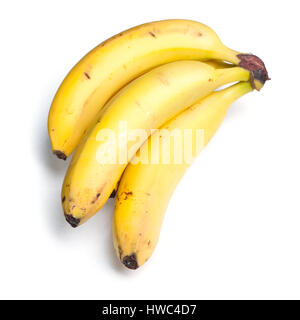 Verfaulte Bananen isoliert auf weißem Hintergrund Stockfoto