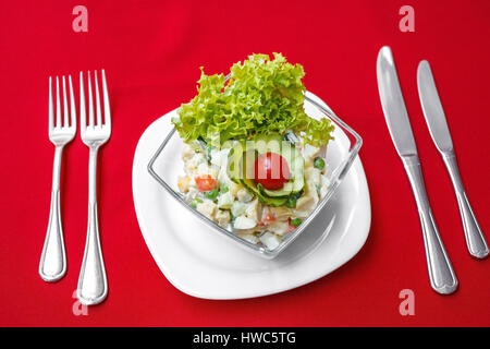 Frisches Gemüse Salat Stockfoto