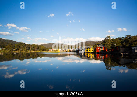 Lake Crackenback auf ein Herbstnachmittag in New South Wales, Australien Stockfoto