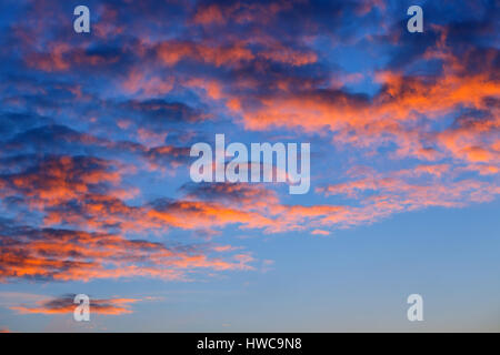 Wunderschönen Farben des Sonnenuntergangs Stockfoto