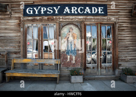 Historisches Gebäude, Virginia City, ehemalige Goldgräberstadt, Provinz von Montana, USA Stockfoto