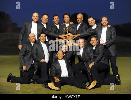 USA-WINNING TEAM 37TH RYDER CUP VALHALLA LOUISVILLE KENTUCKY USA 21. September 2008 Stockfoto