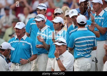 Europäisches TEAM 37TH RYDER CUP VALHALLA LOUISVILLE KENTUCKY USA feiern 20. September 2008 Stockfoto