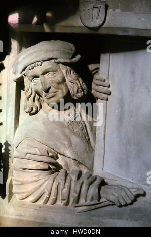 "Wien, Stephansdom, Fenstergucker Anton Pilgram [nur zur redaktionellen Verwendung! MODELL-RELEASE-NEIN! NUR POSITIVE TEXTE! (c) www.BilderBox.com, Erwin Wodicka Stockfoto