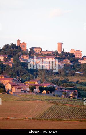 Frankreich, Rhone, Beaujolais Région, Oingt Dorf Stockfoto