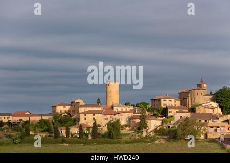 Frankreich, Rhone, Beaujolais Région, Oingt Dorf Stockfoto