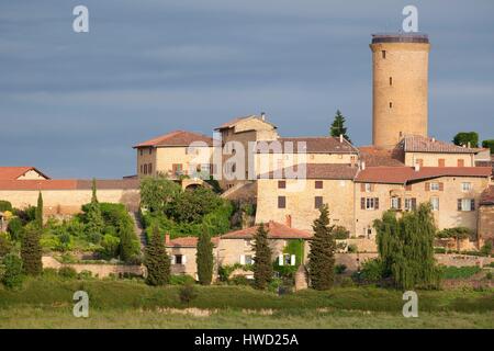 Frankreich, Rhone, Beaujolais Région, Oingt Dorf, Stockfoto