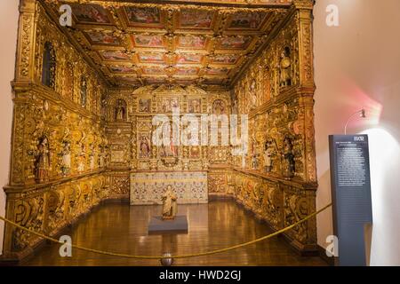 Portugal, Douro, Lamego, Northern Region, Bezirk von Viseu, Museum im ehemaligen Bischofspalast, Santa Teresa de Avila Kapelle des ehemaligen Klosters das Chagas (Wunden) Stockfoto