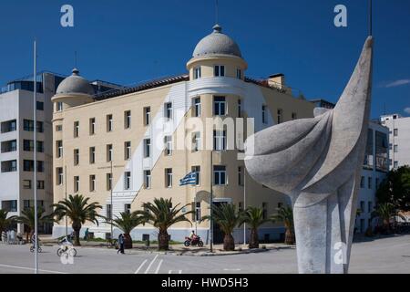 Griechenland, Thessalien Region, Halbinsel Pilion, Volos, Waterfront und die Universität von Volos Stockfoto