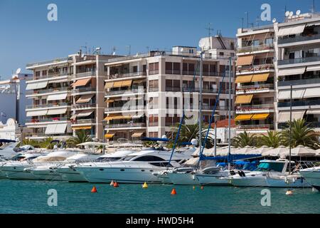 Griechenland, Thessalien Region Pilion Halbinsel, Volos, Waterfront Gebäude Stockfoto