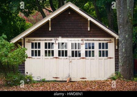 Jackson, kleine Garage, White Mountains, New Hampshire, USA Stockfoto