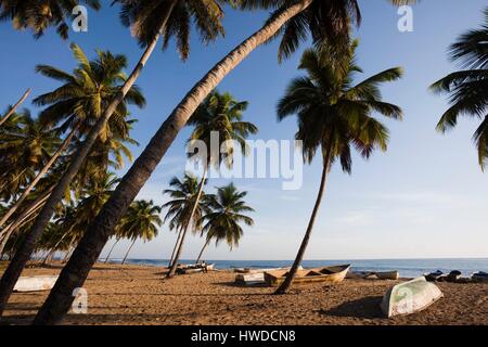 Dominikanische Republik, Nordküste, Nagua, Playa Los Gringos Strand Stockfoto