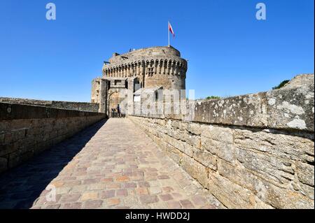 Frankreich, Côtes d ' Armor, Dinan, das mittelalterliche Schloss der Herzogin Anne zu halten Stockfoto