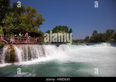 Türkei, Mittelmeer-Region, Antalya, Manavgat, Manavgat Wasserfälle Stockfoto