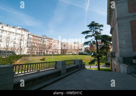 Haupteingang des Museo del Prado, Madrid, Spanien Stockfoto