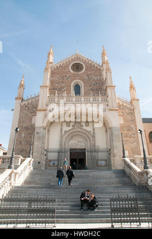 Die Kirche von San Jerónimo el Real Madrid, Spanien. In der Nähe von Museo del Prado Stockfoto