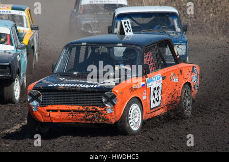 Rostow am Don, Russland, 25. September 2016, das Auto in der Sportschau Festival Bison-Trek Stockfoto