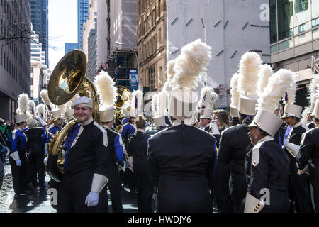 St. Patricks Day Parade auf der Fifth Avenue, Manhattan, NYC, USA Stockfoto