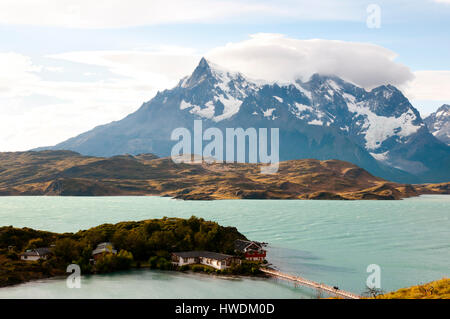 Pehoe See - Torres Del Paine Nationalpark - Chile Stockfoto