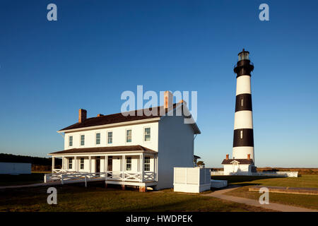 NC00782-00... NORTH CAROLINA - Bodie Island Lighthouse auf Bodie Island auf den Outer Banks, Cape Hatteras National Seashore. Stockfoto