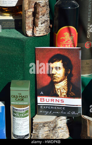 Schaufenster display feiern schottische Kultur. Stockfoto