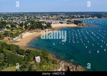 Frankreich, Ile et Vilaine, Saint-Briac-Sur Mer (Aeriel Ansicht) Stockfoto