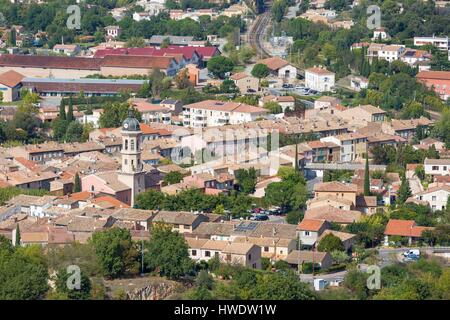 Frankreich, Var, Dracenie, Walddorfhaeslach Stockfoto