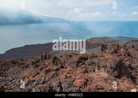 Ansicht von Anak Krakatau Stockfoto