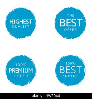 Bieten Sie am besten Etiketten Stock Vektor