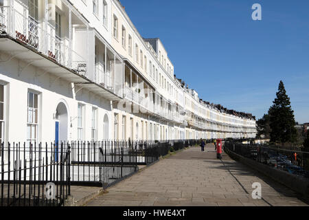 Royal York Crescent ein schönes Beispiel der georgischen Architektur im Bereich Clifton Bristol Stockfoto