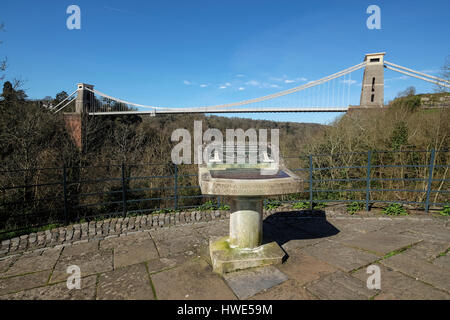 Clifton Suspension Bridge in Bristol Stockfoto